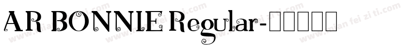 AR BONNIE Regular字体转换